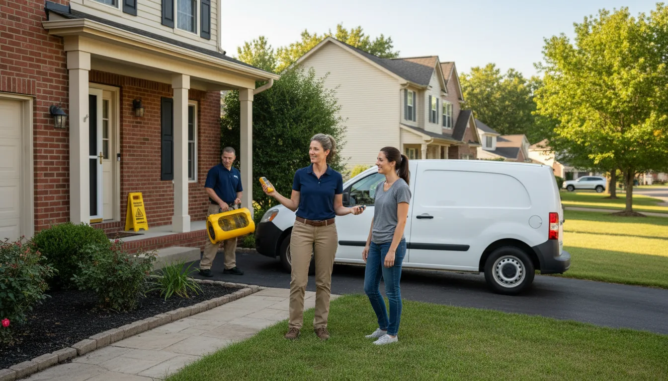 Residential water damage restoration in Luzerne, PA